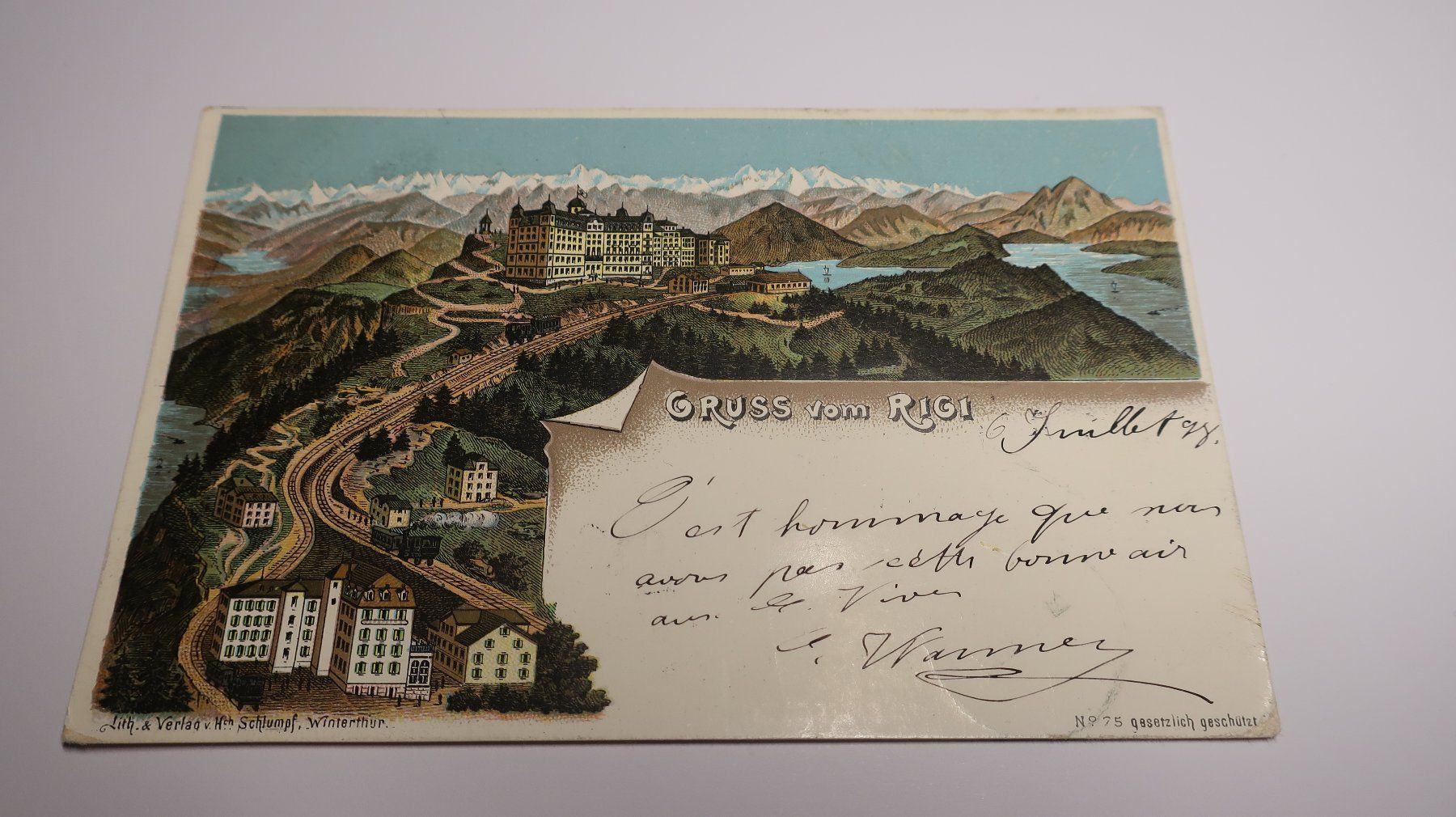Cartoline postali: Gruss vom Rigi  1898 – Usato da Cormoret venduto da Pascalll2001 1