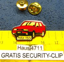 ALFA 155 ROT AUTO PIN GOLDIG GLASIERT