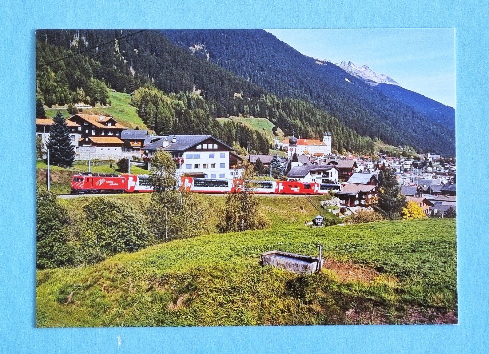 Ansichtskarten: Disentis - Muster - Glacier Express - Eisenbahn – Gebraucht aus Rothrist von RROENK