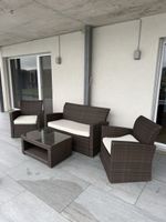 Rattan Lounge Set braun mit Tisch ab Fr. 1.00 !!!