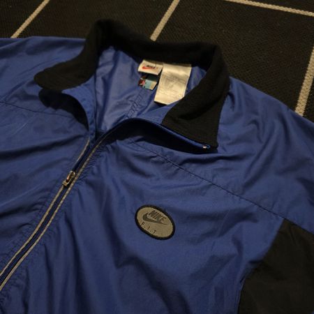 Vintage 90s Nike F.I.T. Tailwind Windbreaker Jacket Blue 