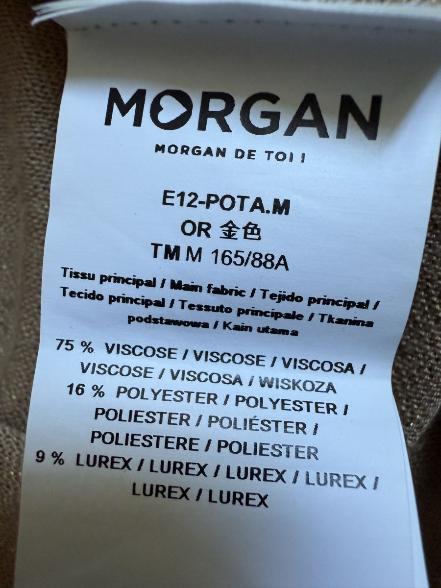 Morgan Top: Top beige doré Morgan, t.36/S – Usato da Tavannes venduto da Thriftshop 5