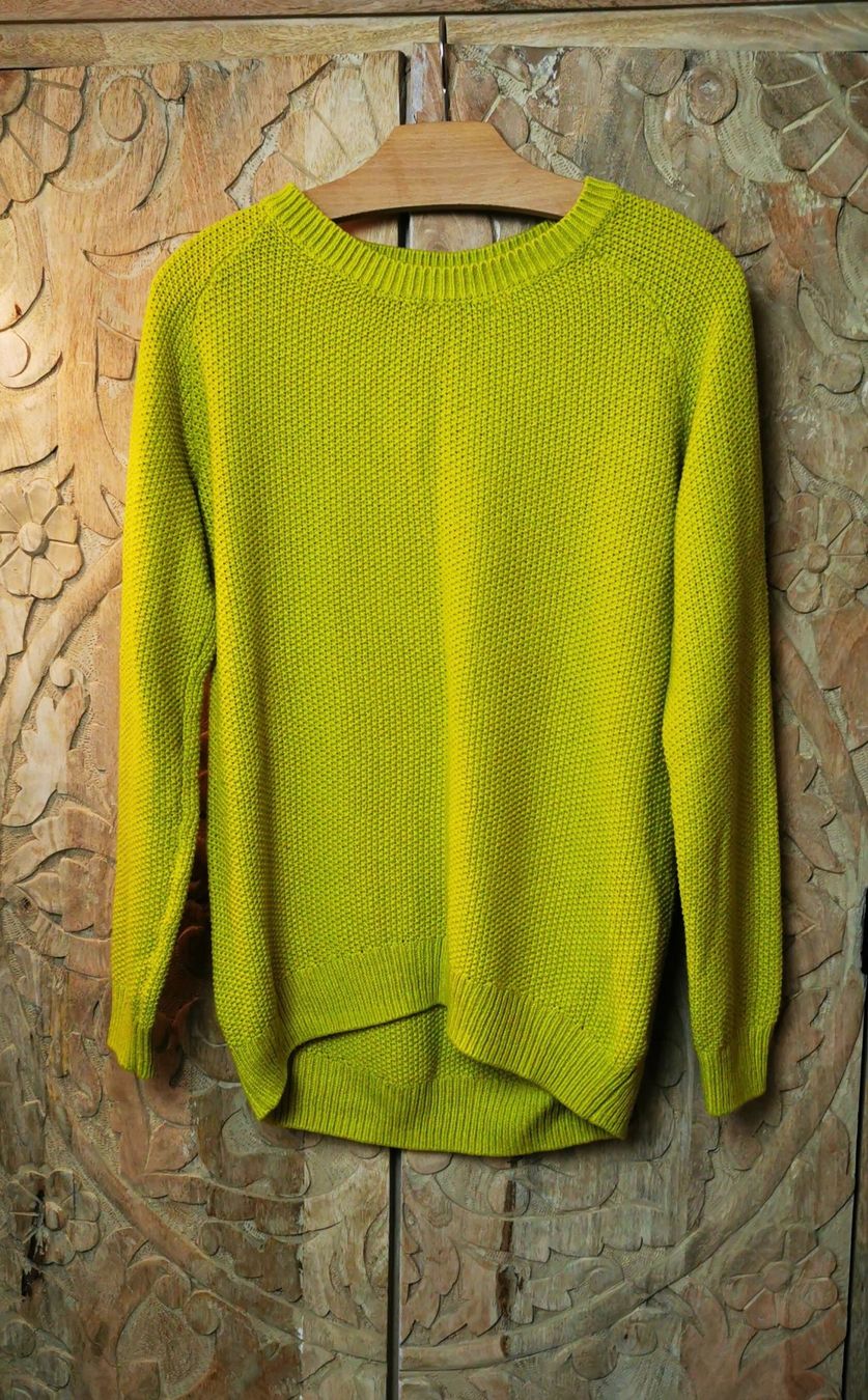 H&M Maglioni & Felpe: H&M Strickpullover in Gelb mit Grünstich, Grösse S – Usato da Wettingen venduto da JasminL92-3 1
