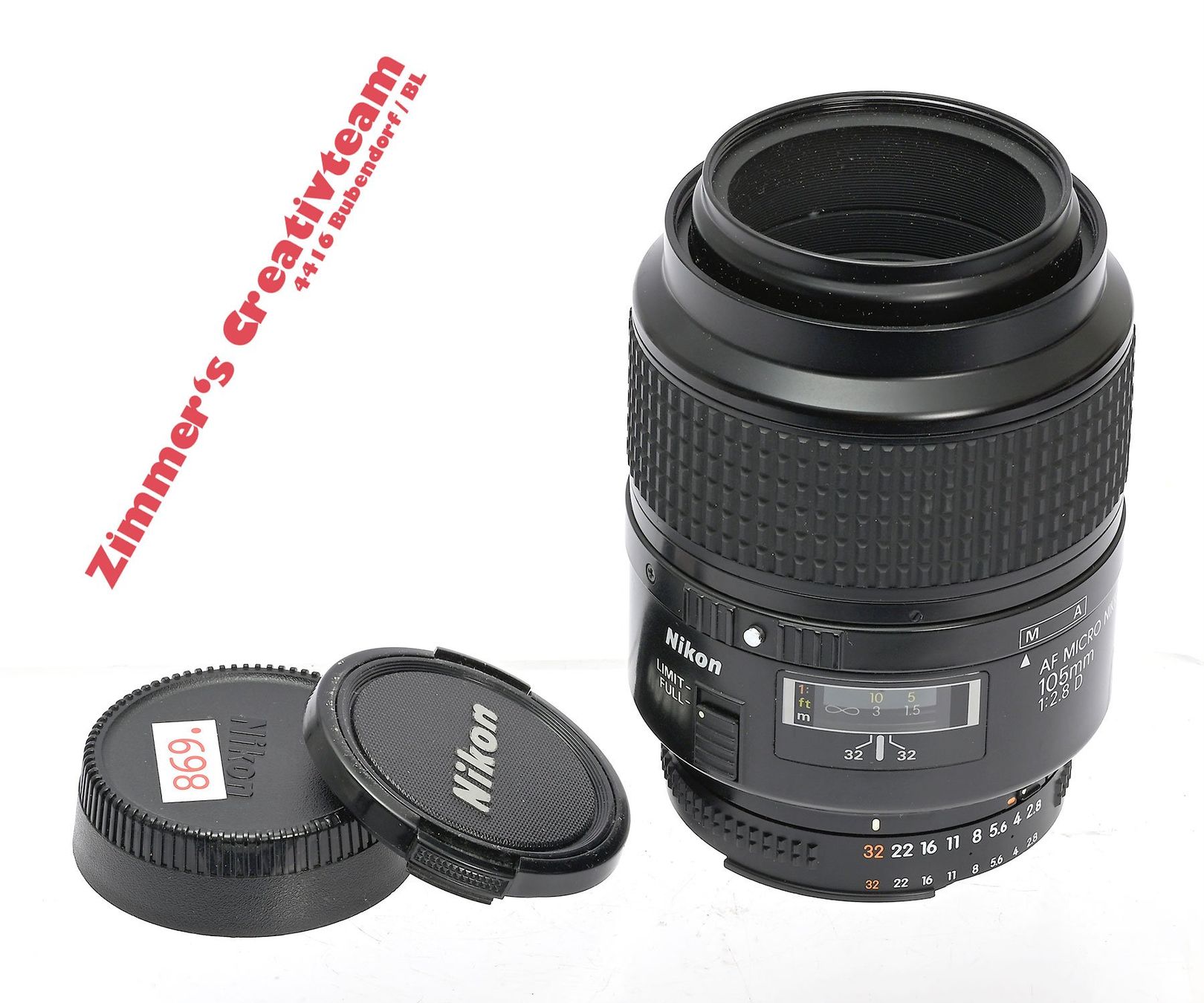 Nikon Obiettivi: NIKON AF Micro Nikkor 105mm 2.8 D – Usato da Bubendorf venduto da zimmers_creativteam 1