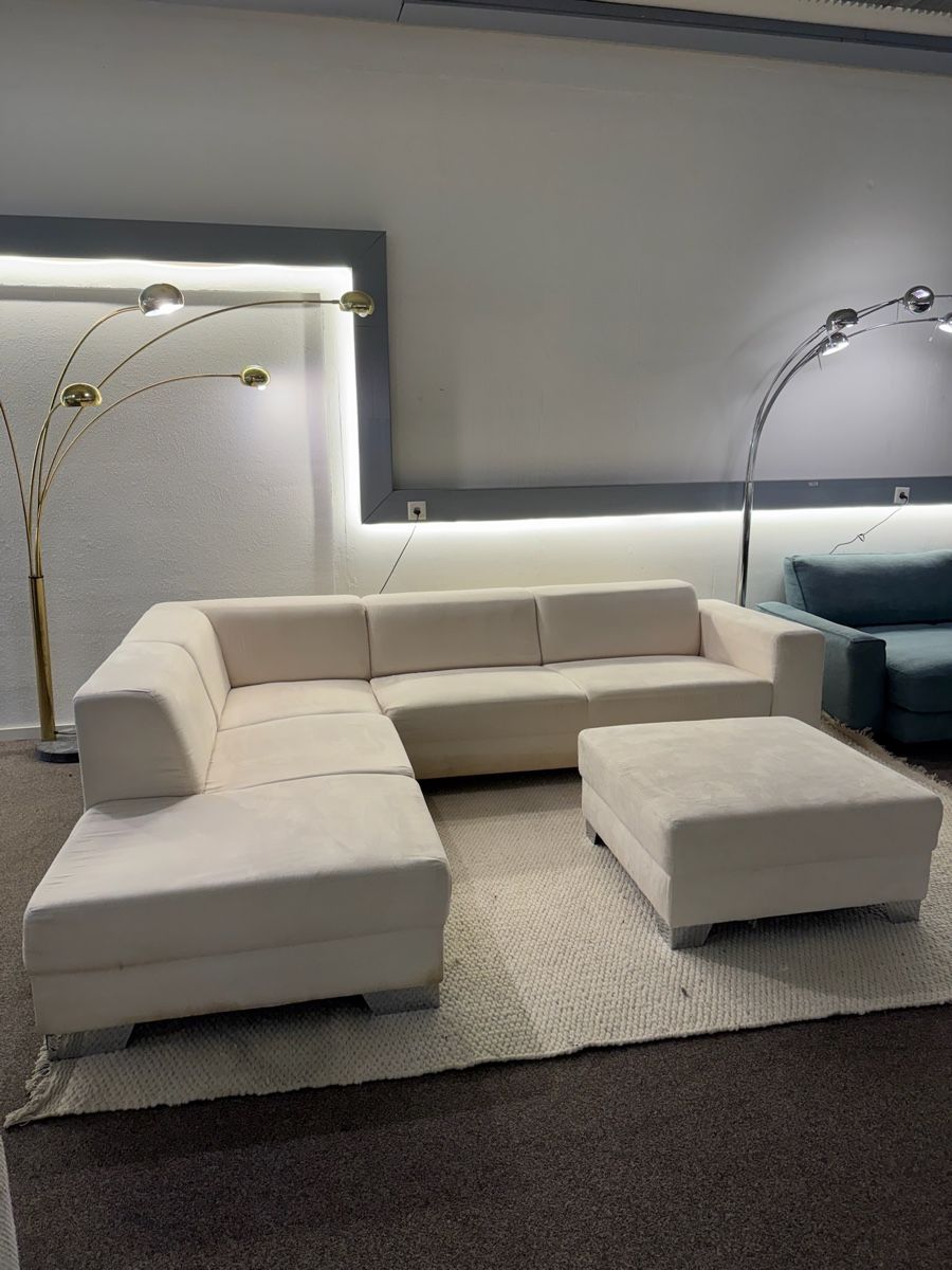 Divani: Ecksofa in Creme-Beige mit Schlaffunktion – Usato da Fehraltorf venduto da Sofalab.swiss 7