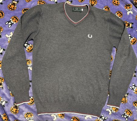Vintage Fred Perry Pullover grau- England