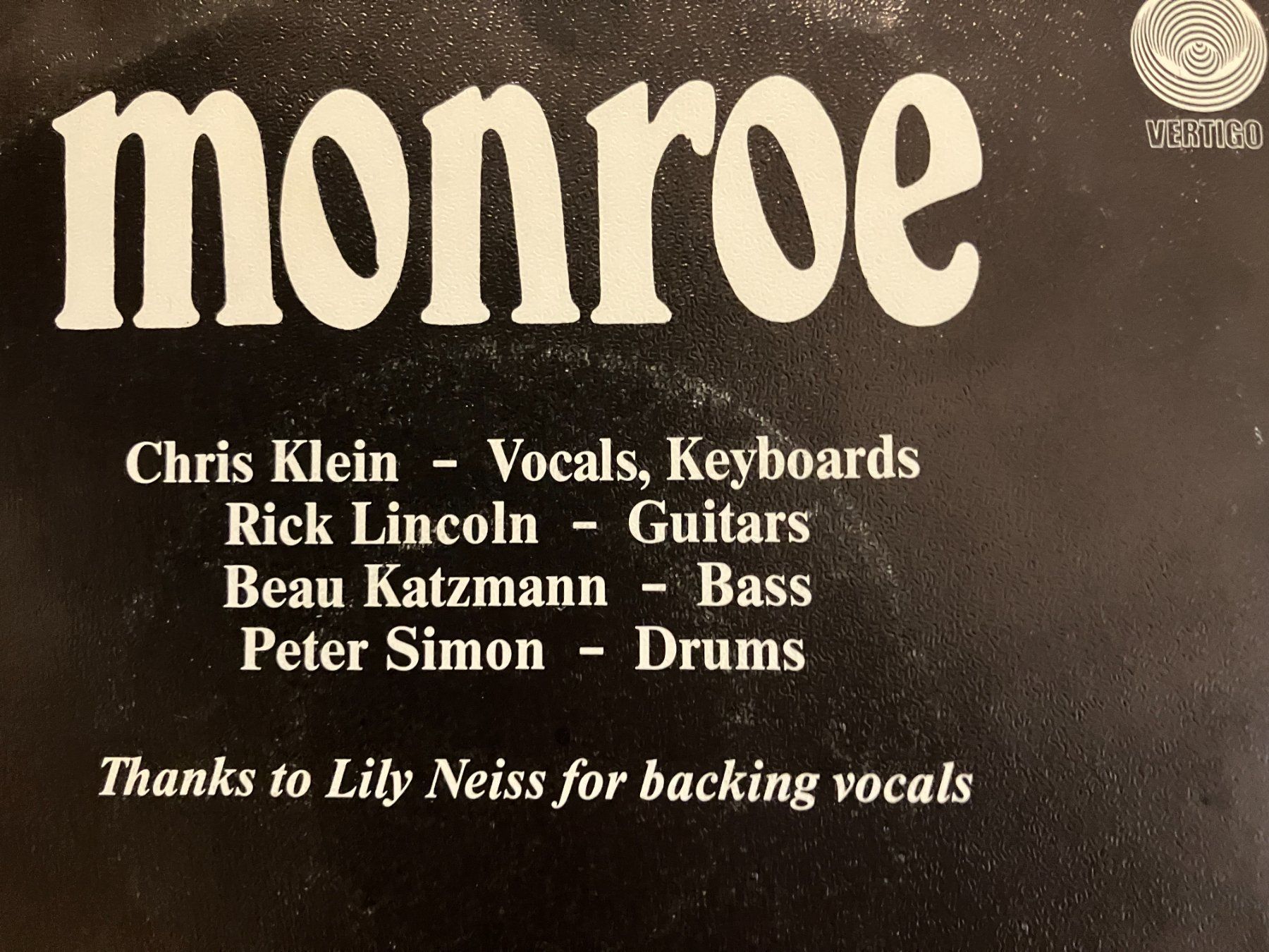 Dischi in vinile: Monroe – Usato da Aarwangen venduto da Jukebox3 3