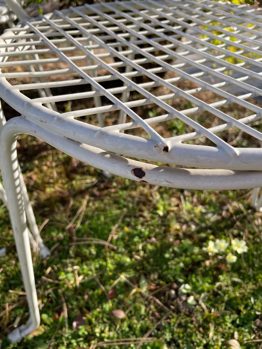 Stühle: 8 Anciennes Chaises de Jardin Blanches – Gebraucht aus Vallamand von Bricbracbroc82 7