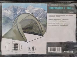 TREVOLUTION Impression 4 geräumiges Zelt für 3-4 Pers. - NEU