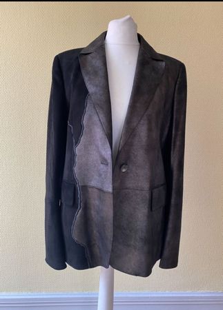 Edler Akris Blazer, Gr. 34, passt auch S, Leder/Wildleder,