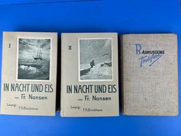 Fr. Nansen Durch Nacht und Eis + Thulefahrt Rasmussen