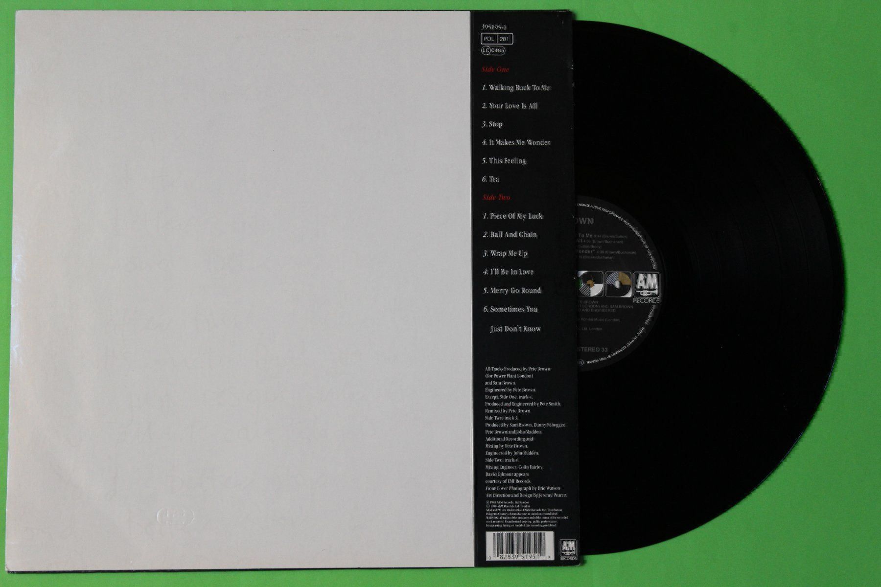Vinyles: Sam Brown - Stop! LP Vinyl 1988 – D'occasion à Tübach par JamesStone 1