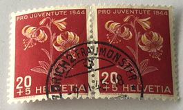 Nr.J 111 Paar mit Vollstempel  Zürich