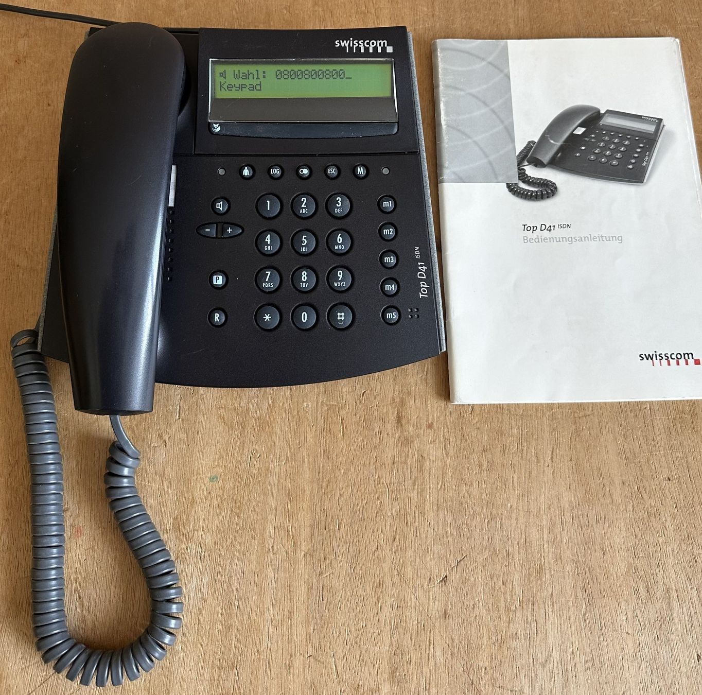 Swisscom Telefoni: Telefon Top D41 ISDN anthrazit – Usato da Hergiswil NW venduto da hpb_9bvx 2