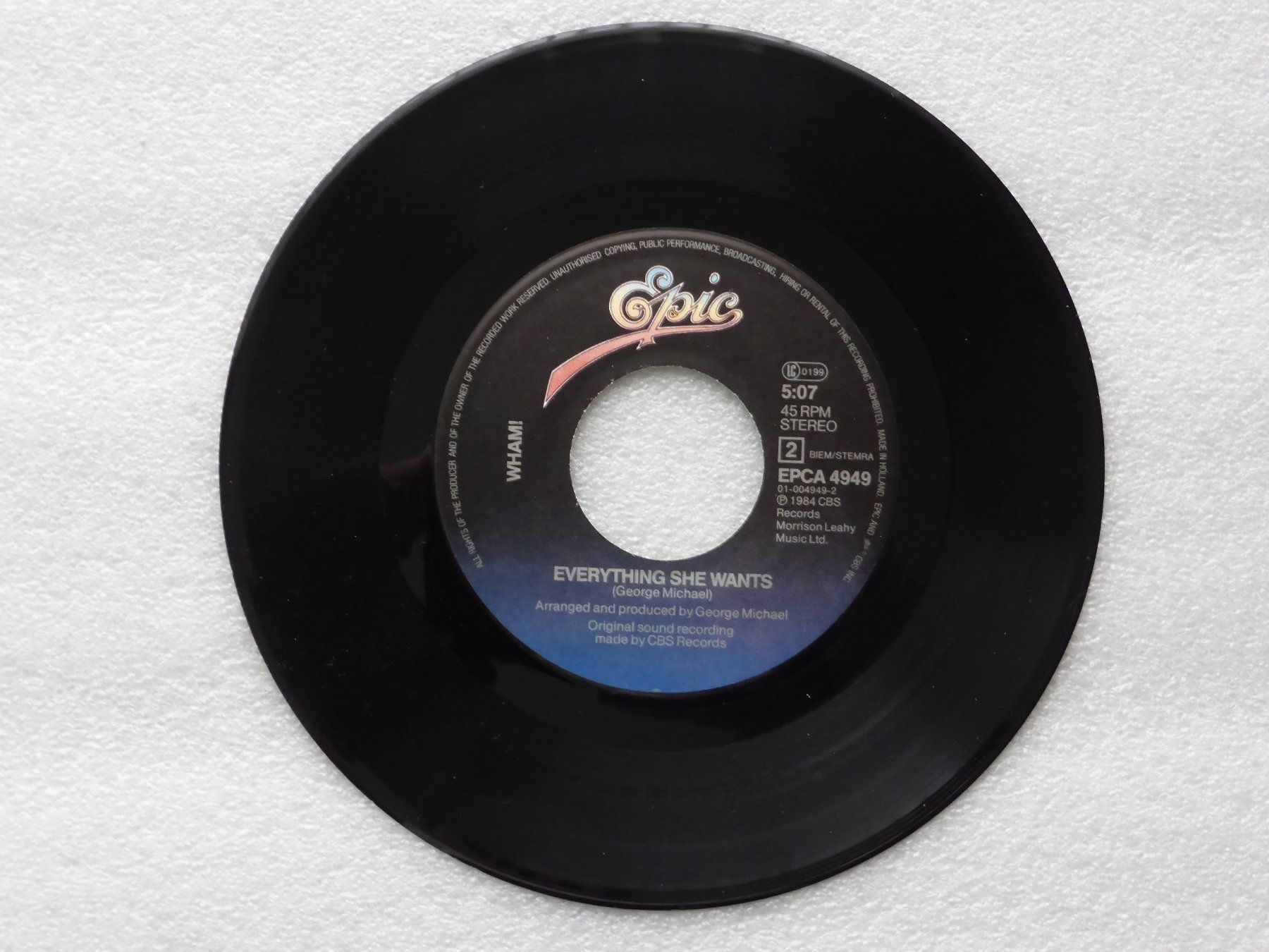 Dischi in vinile: Vinyl Single   WHAM – Usato da Küssnacht am Rigi venduto da Mondkinder 2
