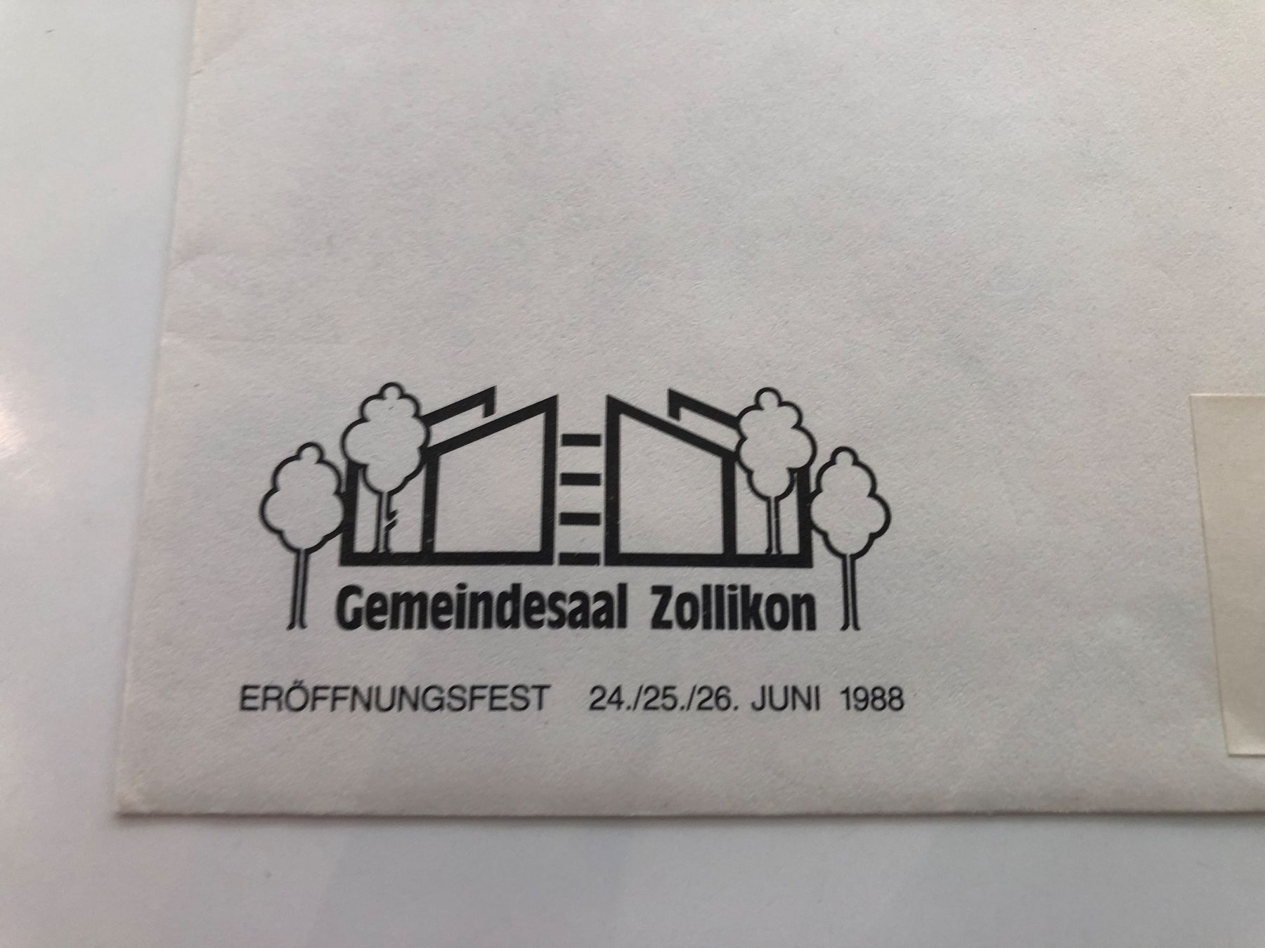 Tous les timbres: Gemeindesaal ZOLLIKON 1988 – D'occasion à Lufingen par Rac0 2