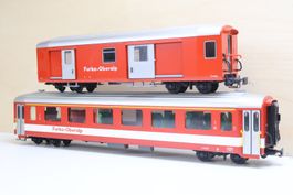 FAMA Alpenbahn 2 x FO Personenwagen/Gepäckwagen "rot" - 0m