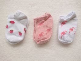 3 Paar Baby Girl Socken Gr. 19-22