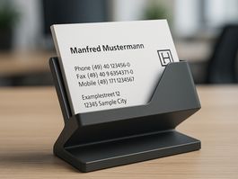 Visitenkartenhalter für Büro & Home - Farbe nach Wahl!!!