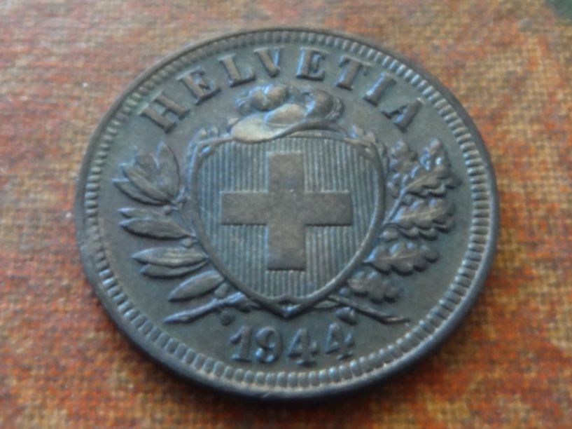 Tutti le monete: 2 Rp. 1944   (A) – Usato da Romanel-sur-Lausanne venduto da Swift13