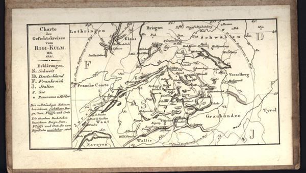 Incisioni: Rigi Panorama von Keller 1814 – Usato da Rafz venduto da Helvet32 2