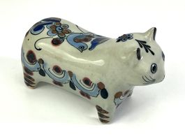 Mexikanische Tonala Keramik Katzenfigur – EL PALOMAR Vintage