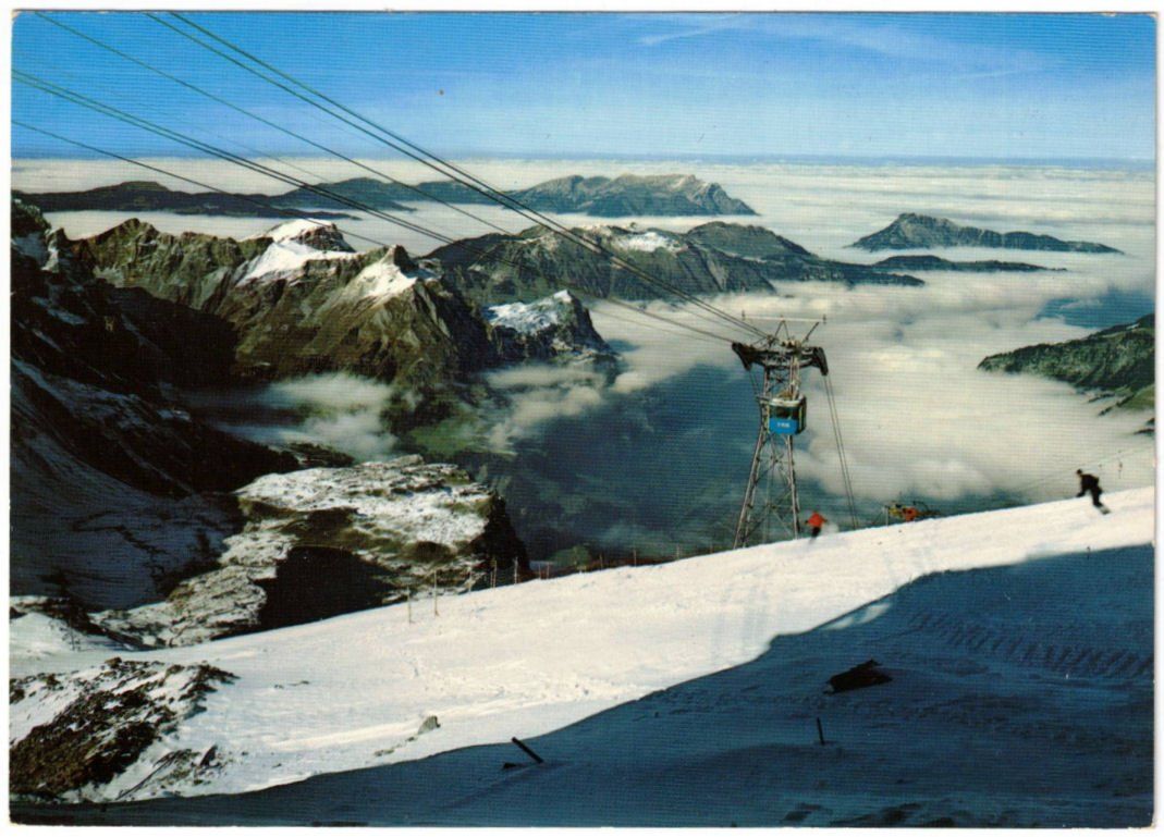 Ansichtskarten: Engelberg - Luftseilbahn Stand--Titlis – Gebraucht aus Binningen von Mountainrider