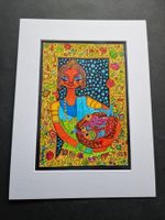 EDGAR BALTENSPERGER   ORIGINAL ACRYL MISCHTECHNIK AUF PAPIER