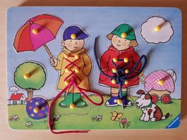 Holz Puzzle mit Schleife binden Ravensburger
