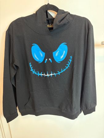 Sweat Halloween Jack Skellington noir taille M
