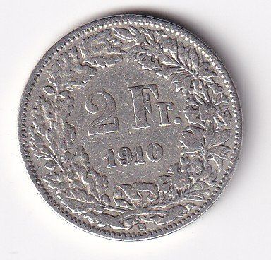 Tutti le monete: 2 Franken 1910 rar – Usato da Neuchâtel venduto da karlpierrino