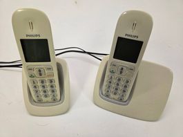 2 DECT Schnurlos-Telefone von Philips