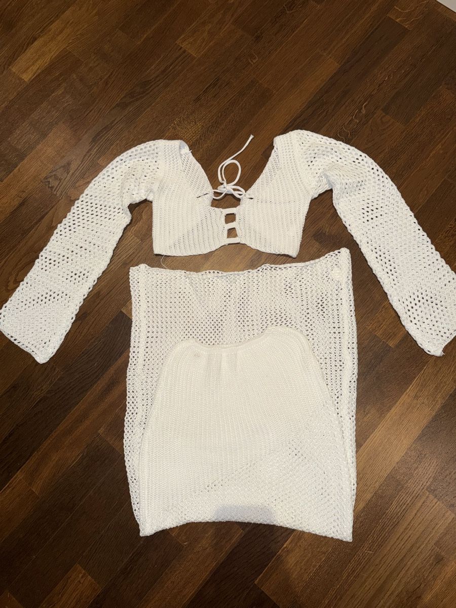 Lotti di vestiti: Weisses Strick-Set, Grösse S – Nuovo (secondo la descrizione) da Zug venduto da miami88mami 2