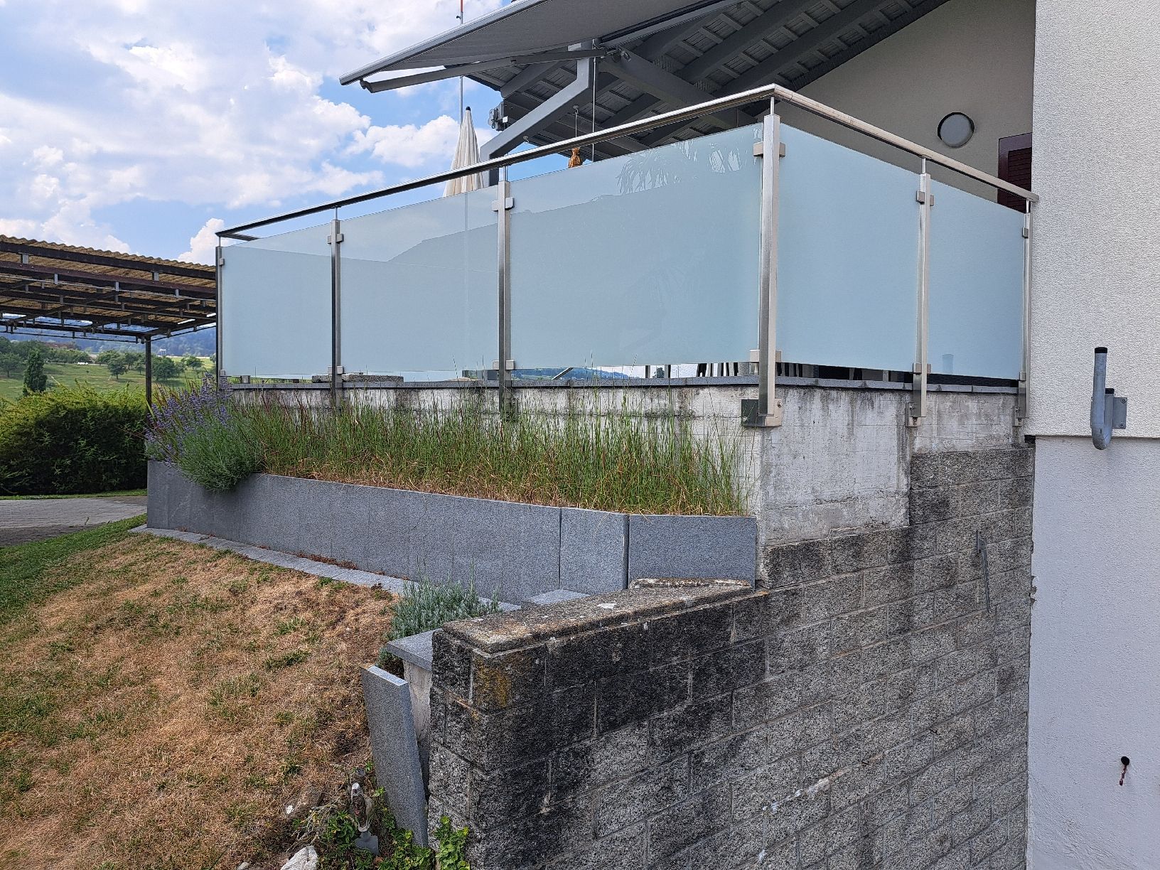 Geländer: Balkongeländer Glas Edelstahl – Gebraucht aus Sins von mch_z7dl