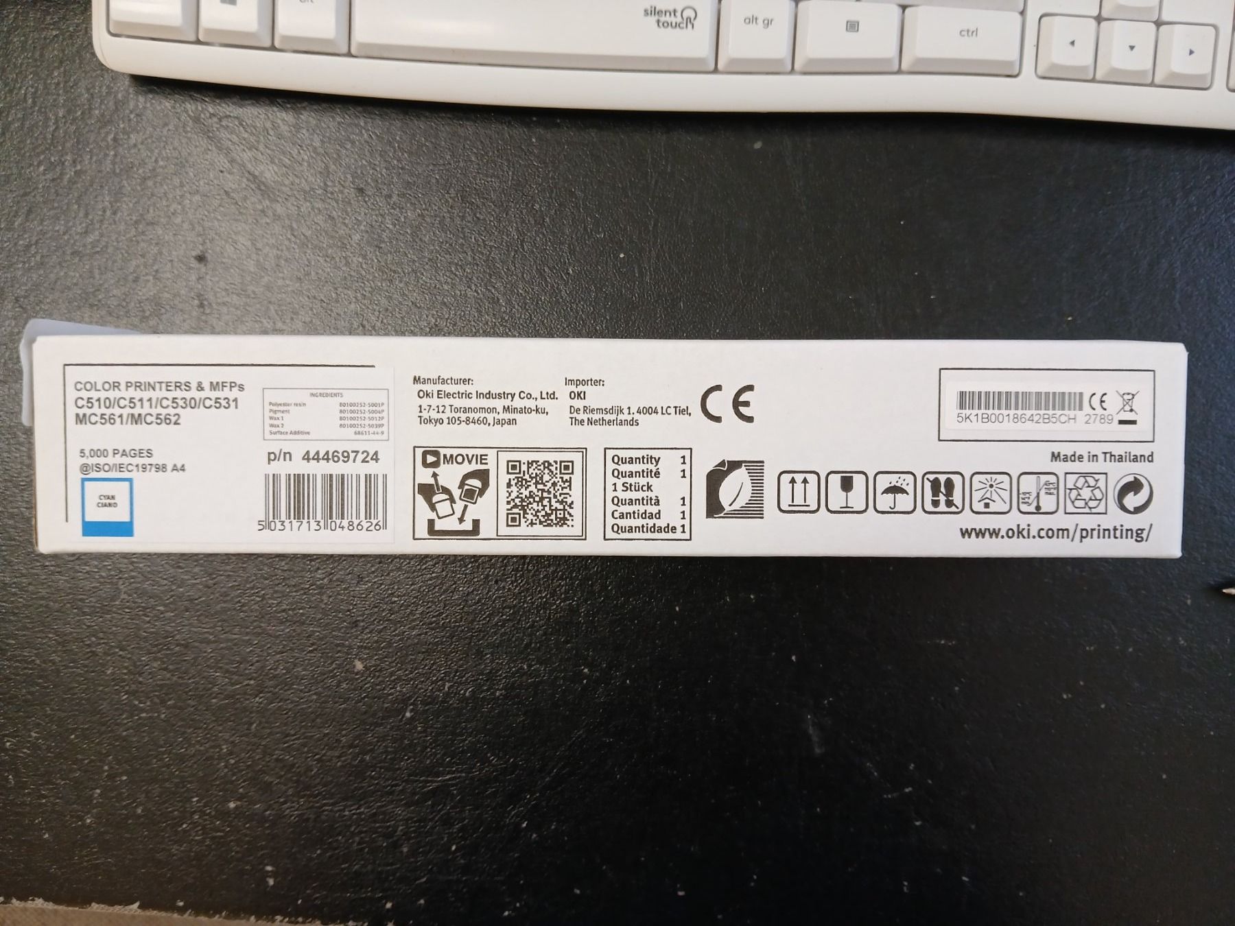 Oki Cartucce per stampanti & toner: OKI Toner 44469724 Cyan – Nuovo e nell'imballaggio originale da Spiez venduto da RoDo-Computer-GmbH 1