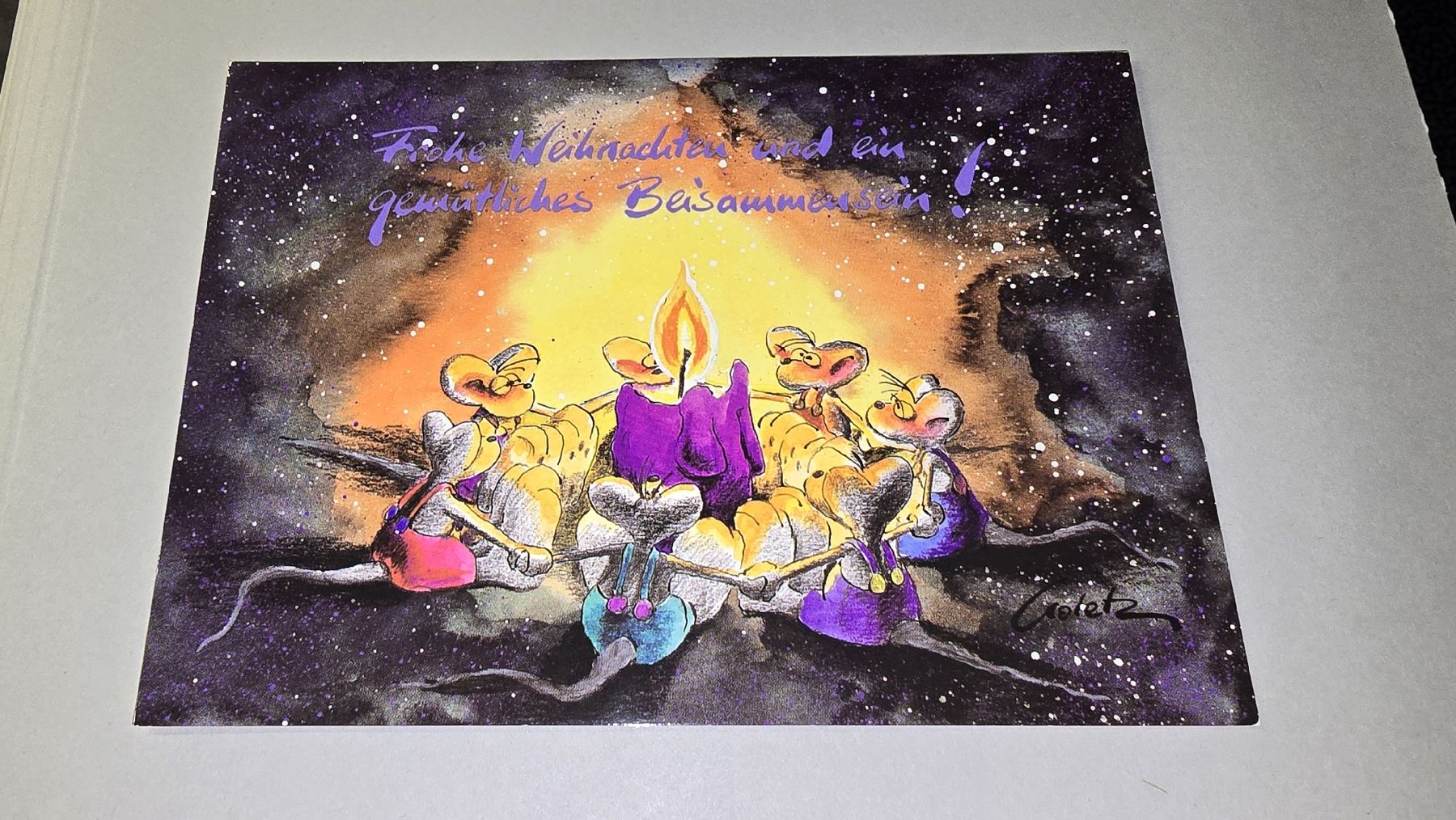 Karten: Diddl Weihnachtskarte 1a Rarität – Gebraucht aus wallisellen von funkelsternchen5
