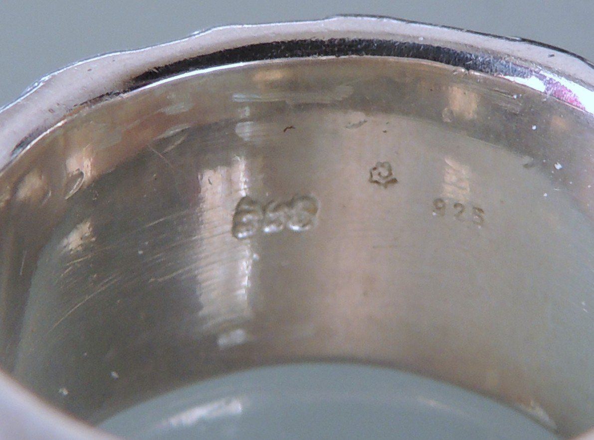Anelli: Handgefertigter Silber 925 Fingerring Gr. 56 – Usato da Waldenburg venduto da schaller707 4