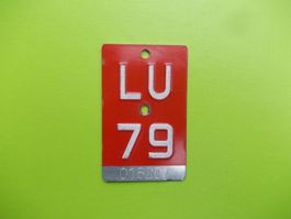 Velonummer / Fahrradnummer LU 79