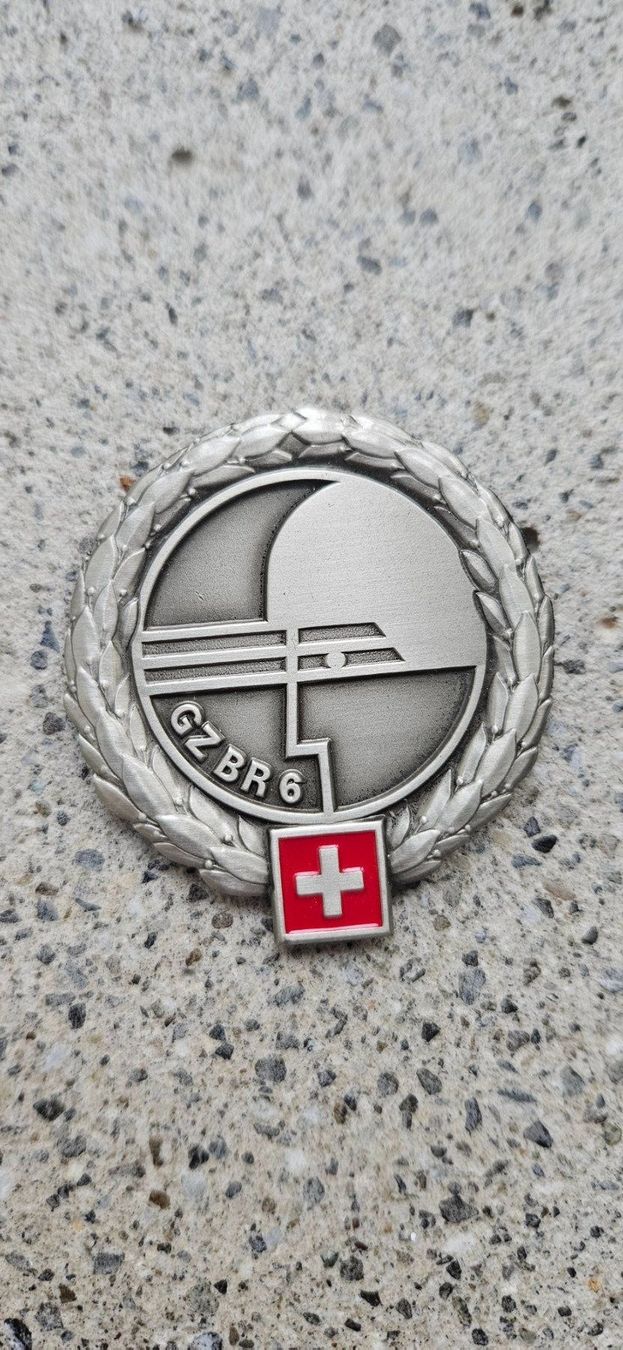 Schweizer Armee Placchette & Badge: *** Beretemblem Silber Schweizer Armee *** – Nuovo e nell'imballaggio originale da Riedholz venduto da fr_sIruP