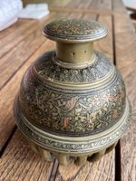 Antike Gocke aus Messing, schöne Verzierungen, Deko!