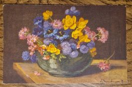 Kunstkarte Olga Derendinger, 1929 n.Mürren z. Alice Portmann