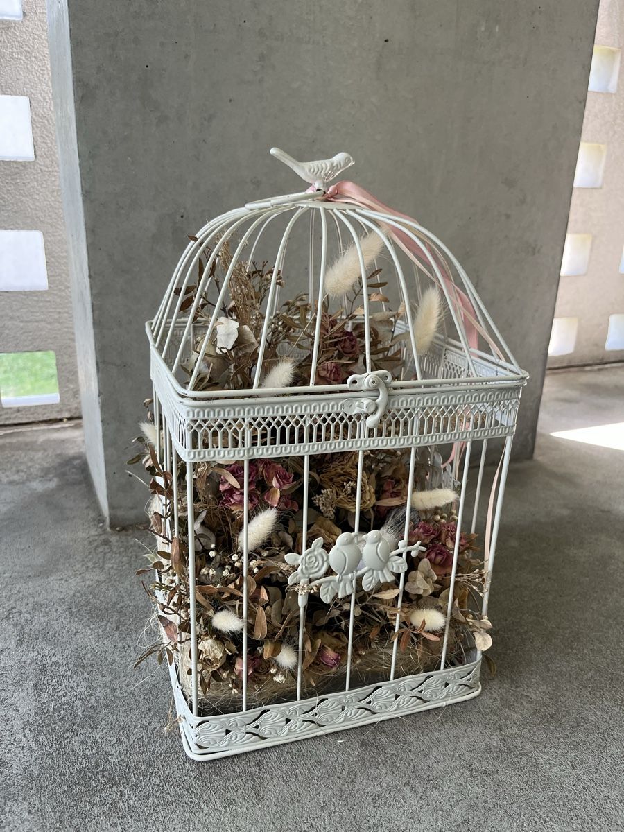 Alle Dekorationen: Vogelkaefig Deko mit Trockenblumen – Gebraucht aus Zürich von tsunrise122 1