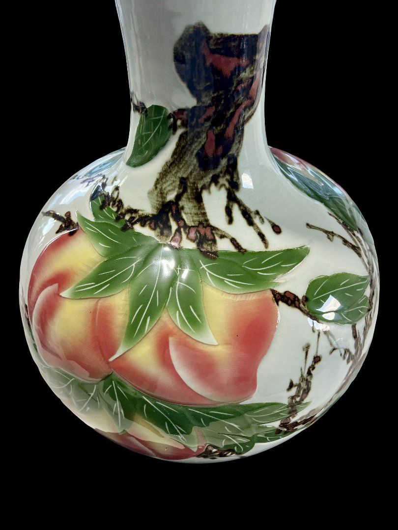 Vasen & Gefässe: Vase décoratif chinois grand format, 60 cm – Gebraucht aus Sion von numision 2