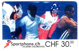 30 CHF Sportphone Prepaid Telefonkarte von profiTEL