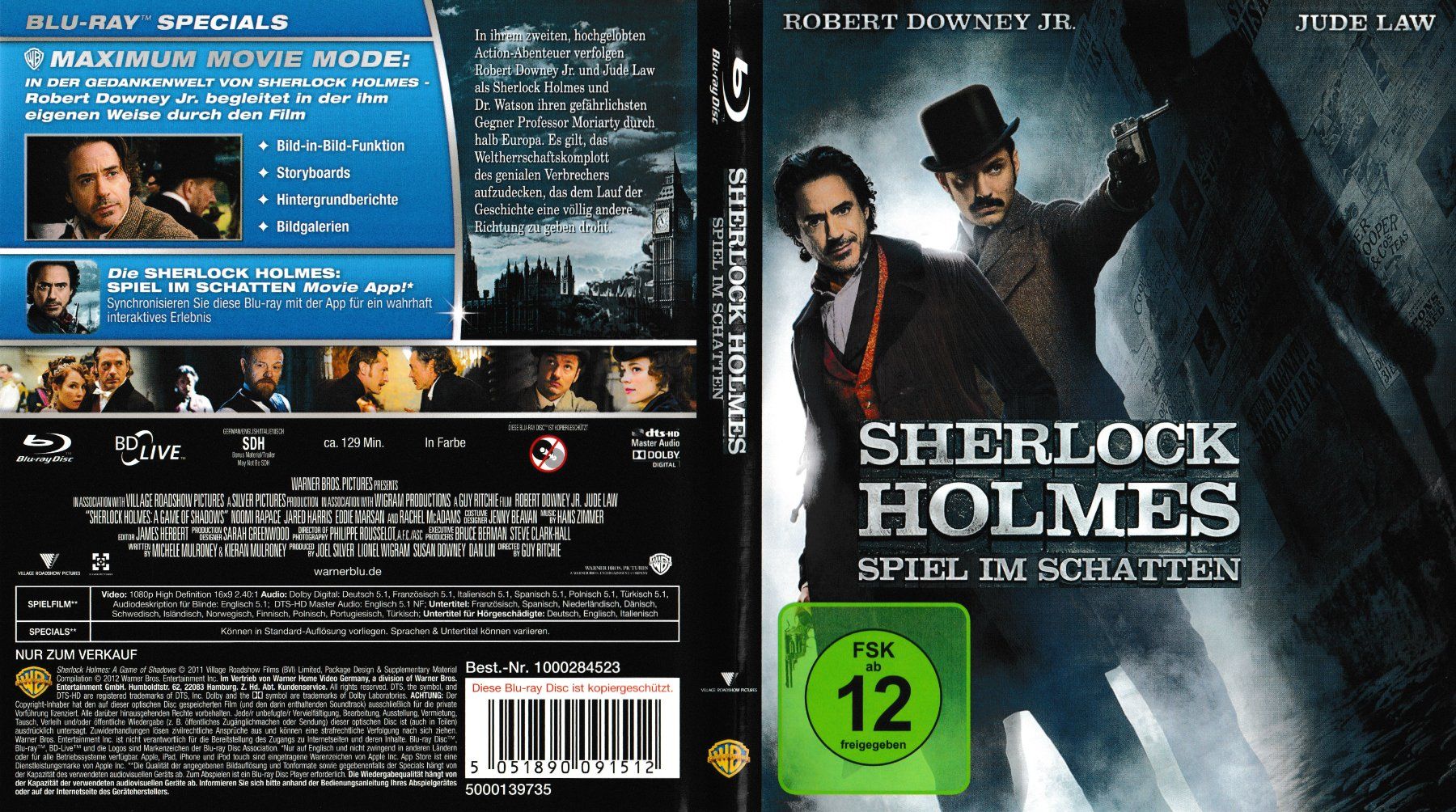 Tutti i DVDs: Blu-Ray - Sherlock Holmes – Usato da Langnau am Albis venduto da MediaRescuerKeLoX