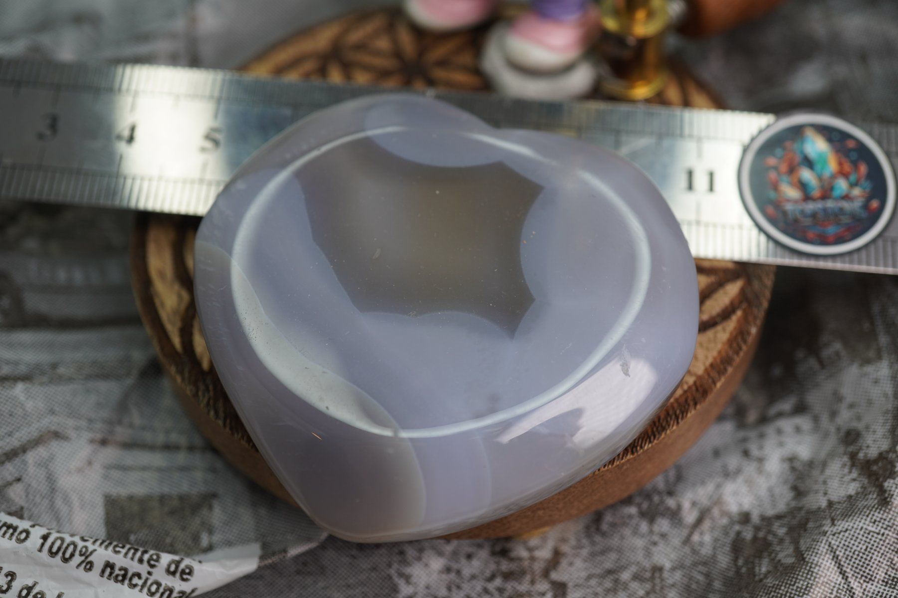 Minerali & Pietre curative: Chalcedon  Grosse Herz  60mm    ab  1.- – Nuovo e nell'imballaggio originale da Eschenbach SG venduto da topstone 7