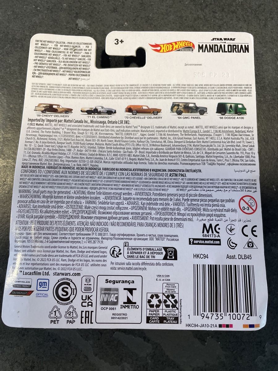 Hot Wheels Modellini d'auto: Hotwheels 64 GMC Panel Mandalorian – Nuovo e nell'imballaggio originale da Sutz venduto da mtechcab 2
