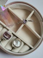 Princess Schmuck Set, Ringe, Armband, Edelstein, teil Silber