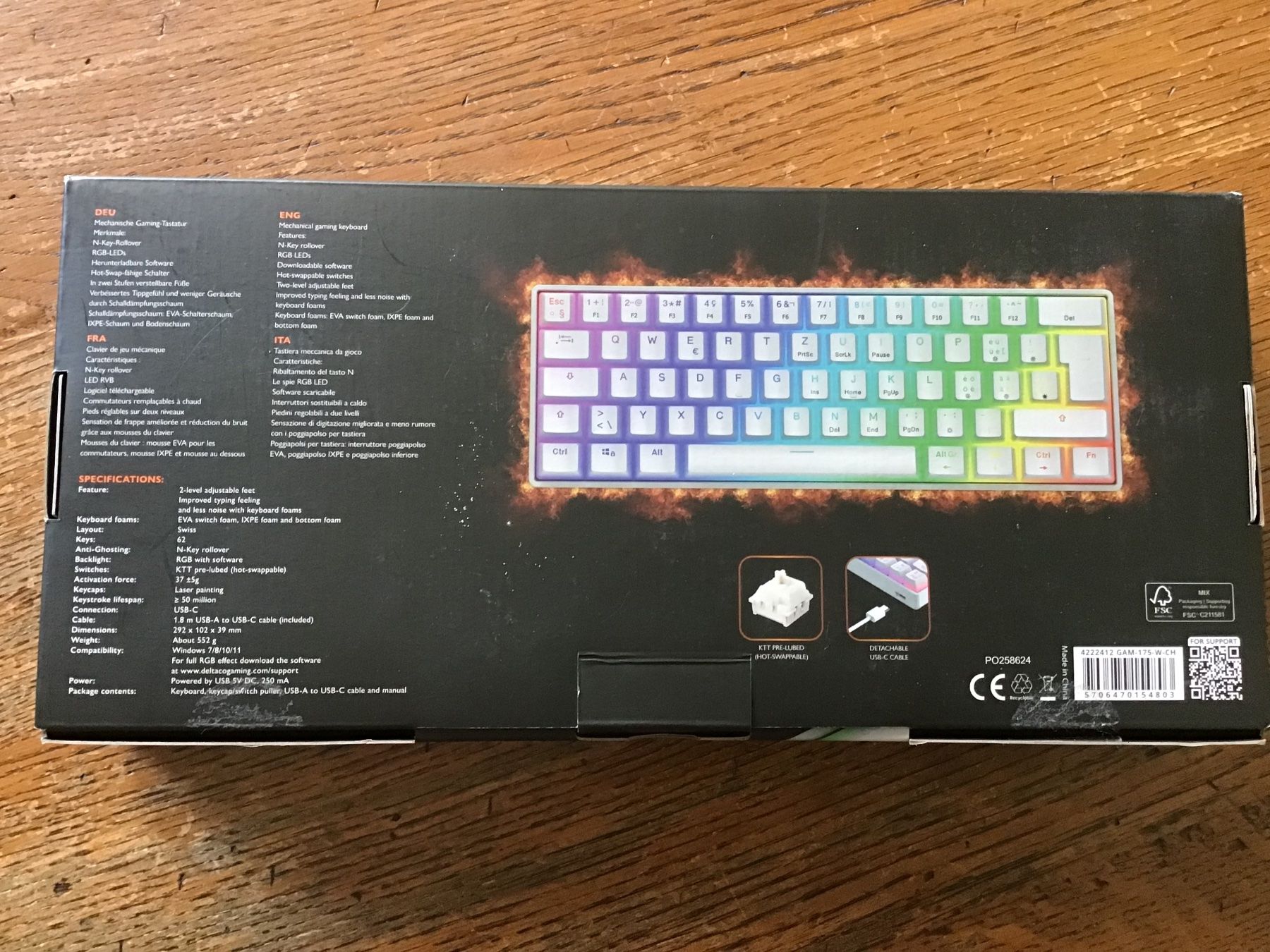 Claviers: Mechanical Gaming Keyboard DK470 – D'occasion à Fully par Ruby97 5