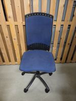Bürostuhl mit Rollen blau Zustand gebraucht